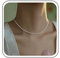 TseenYi Perlenkette Choker Halskette Goldperlenkette Kleine Perlen Perlenkette Winzige Perlen Perlenstrang Halskette Vintage Perlenkette Schmuck Für Frauen Und Mädchen