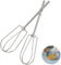 TQPXZO 2 unidades de batidor, batidor de acero inoxidable, batidor de repuesto de acero inoxidable para batir, batidor de mano para robot de cocina