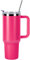 DUNSOO 40oz Thermobecher mit Strohhalm,Kaffeebecher to go Thermobecher mit Deckel,Doppellagiger Edelstahl-Vakuum,Tragbarer Autobecher FüR HeißE und Kalte GeträNke Thermo Cup (Rose Rot)