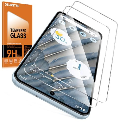 Oelrstfe Verre Trempé pour Google Pixel 7a 2 Pièces,Film Vitre Protection écran Dureté 9H Anti Rayures Sans Bulless Ultra Transparent HD Haute Sensibilité Protecteur D'écran pour Google Pixel 7a