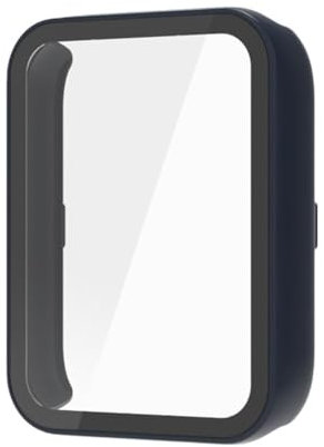 Rtyweth Hülle mit Panzerglas Schutzfolie für Xiaomi Band 9 Pro Guard Bumper Hard Full PC Dünn Schutzhülle HD Abdeckung