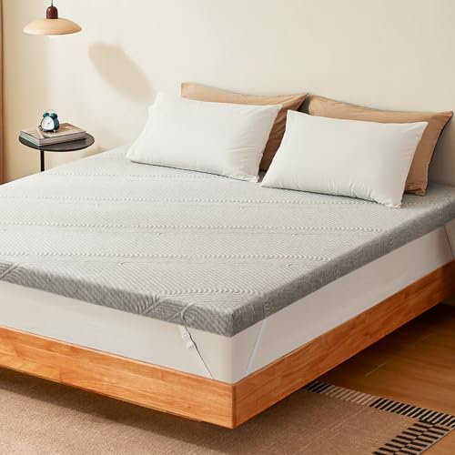 NewentorLife Matratzenauflage für Super-Kingsize-Bett, wasserdichte Super-King-Size-Schaumstoff-Matratzenauflage mit 100 Nächten Schlafweg