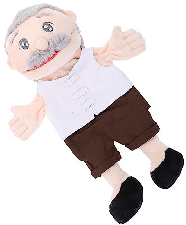 VICASKY Handpuppe spielhaus Playhouse for Occupation Figure Finger Puppet familye Fingerpuppen interessante Geschichte erzählende Fingerpuppe PP Baumwolle Weiß