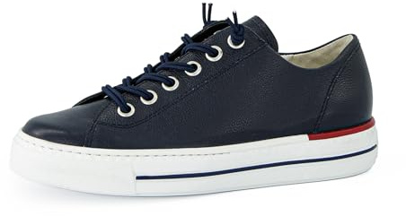 Paul Green Damen Low-Top Sneaker - Wechselfußbett & Orthopädische Einlagen - Leichte Eva-Sohle - Sportschuhe & Sneaker Damen - Blau 62x