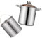 Alipis 1 Juego Freidora de Acero Inoxidable cozinha Kitchen Cesta de freír para freidoras sartén cazos fritura cocinando sartenes Cacerola Mini Cesta Redonda de Metal Olla freidora Silver