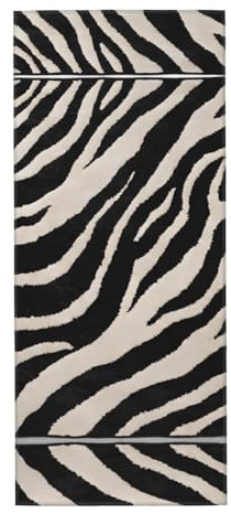 EZDLOWVBA Weiche saugfähige dekorative Handtücher mit Zebra-Tierdruck, für Badezimmer, Zuhause, Hotel, Spa, Yoga, Sport, 30,5 x 79,5 cm, 2 Stück