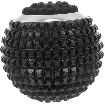 SHERCHPRY Elektrischer Massageball für Füße und Faszien USB Betrieben Wärmt aus Abs Schwarz zum Entspannen bei Reise und Camping