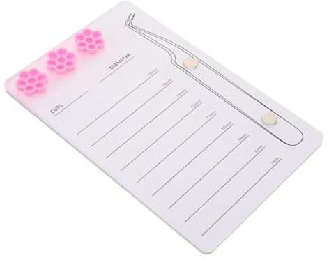 Beaupretty Vassoio Per Ciglia in Acrilico Pallet Per Extension Ciglia Finte Base Adatto Per Saloni e Personale