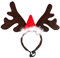 QUXVUIS Weihnachtsmütze, Festliche Mütze, Weihnachtspferd, Winter, einzigartige Pferdemütze, Urlaubsaccessoires für EIN Elegantes Pferdeoutfit, Geweih Stirnband
