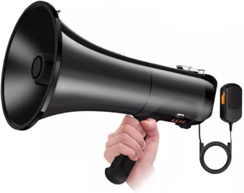 Bullhorn Megaphon Lautsprecher Hand Megaphone Einstellbare Lautstärkeregelung 100 W Bullhorn Lautsprecher USB-gerät Outdoor-aktivitäten Eingebaute Sirene Megaphon Bullhorn Lautsprecher, B