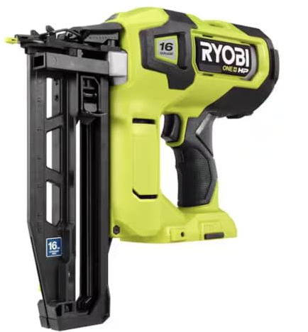 RYOBI ONE+ HP 18V Brushless Cordless 16-Gauge Straight Finish Nailer (Tool Only)