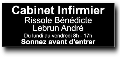 Plaque de Porte Personnalisée - 24x10 cm - Jusqu’à 5 lignes - Bureau, Nom, Profession Libéral, Cabinet Médical, Entreprise Intérieur/Extérieur, Signalétique Adhésive (Noir)