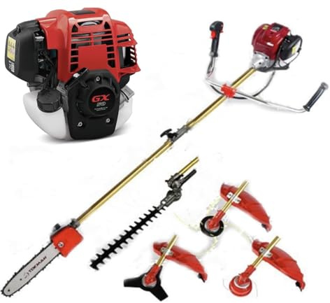 Decespugliatore GX50 a 4 tempi, 5 in 1, a benzina, per tagliasiepi e sterpaglie.