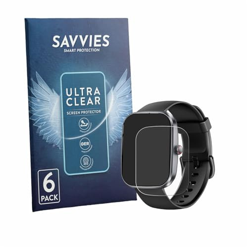 Savvies 6 Stück Schutzfolie für Soudorv T70 1.91 Displayschutz-Folie Ultra-Transparent