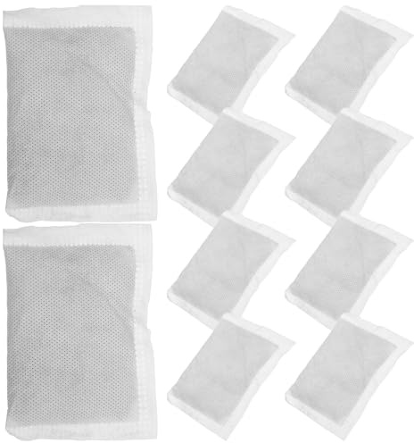 10 Stück Aktivkohlebeutel zur Geruchsabsorption, Weiß | Geruchsfilter aus Aktivkohle, Geruchslos, für Windeleimer und Kühlschrank, für Innen im Haushalt