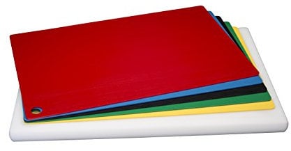 Top Board Profi Schneidebrett Set 7 tlg GN 1/1 53 x 32,5 x 3 cm incl. 6 farbigen wechselbaren Schneidauflagen