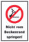 HB-Druck Nicht vom Beckenrand springen Schild A4 (210x297mm)