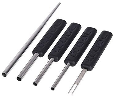 Alphacool 29136 Molex Extractor Kit Pro - Black Modding Connector Pin + Werkzeug
