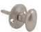 Dzina Oval Thumb Turn for Door Security Rack Bolt Satin Chrome Pack of 1
