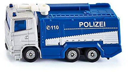 siku 1079, Police Water Cannon, Blue,White, Pivoting water cannon, Toy vehicle for children