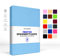 Jacobson Premium FROTTEE Spannbettlaken Spannbetttuch Bettlaken Baumwolle ca. 200g/m² (140x200cm - 160x200cm, Hellblau)