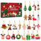 Garneck Weihnachtsbaum-Hängeornamente, 2020 Weihnachts-Countdown-Adventskalender, 24 Weihnachtsbaum-Hängeornamente, Weihnachtsdekorationen für Weihnachten und Festival.
