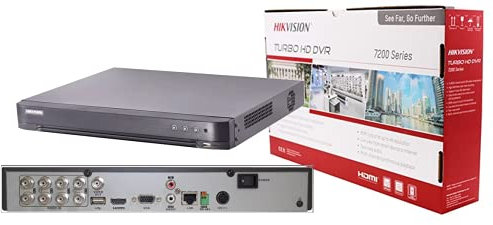 Hikvision - DVR Hikvision 8 Channel HDTVI + 4 Channel IP 6MP + HDD 1TB Audio - DS-7208HQHI-K1