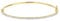 DelPia, Bracelet en Or 18 carats et Argent Sterling 925 avec Cristaux Brillants (or jaune avec pierres blanches)
