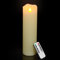 PChero Real Wax LED Pillar Candle, 10 Battery Operated Flickering Flameless Candle for Room Decoration