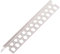 PROTEKTOR 9079 Aluminium Kantenprofil 250cm, 50 Stück Silber Aluschiene für Kantenschutz Trockenbau