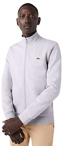 Lacoste Herren Sweatshirts, Chinesisches Silber, S (Label:3)