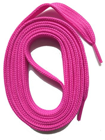 SNORS SCHNÜRSENKEL flach PINK 100cm, reißfest, Made in Germany, universelle Flachsenkel aus Polyester für Sportschuhe Sneaker Turnschuhe und Chucks - ÖkoTex, 10mm breit