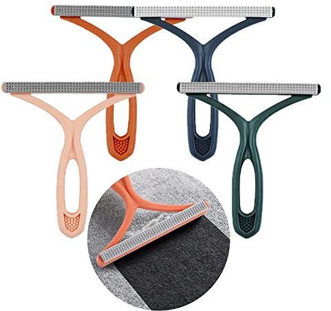 4 Stück Tragbarer Fusselentferner, Fusselrasierer, Manueller Fuzz Shaver, Portable Lint Remover, Fabric Shaver, für Wolle Kaschmir und Dog Hair, Cat Hair, Clothes, Sofa, Bed, Carpet