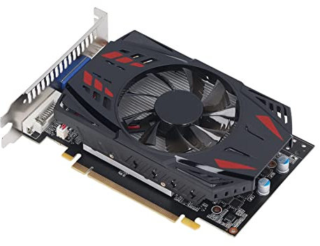 Carte Graphique GTX 550 TI, 1,5 Go GDDR5 192 BIT, Sortie DVI VGA HDMI, PCI Dual Fan Low Noise Desktop Computer Gaming Graphics Card for Home Office