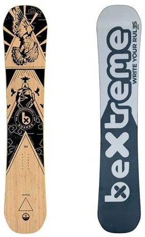 BEXTREME Ventus Snowboard, Freeride Freestyle Camber Traditionelles Carving, Ökologisches Snowboard aus Bambus und Holz, für Damen und Herren, Größe Burton Salomon Gnu Libtech Jones