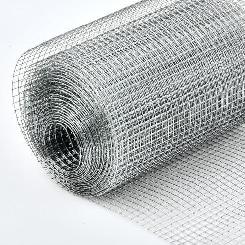 MVQPER 40cmX6m Rodent Proofing Wire Metal Mesh Blocks Rats,Mouse, Squirrel & Bird Access Internal & External Pest Prevention,Galvanised Wire Mesh for Gaps Vents in the Home and Garden