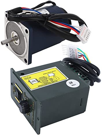 Motoréducteur avec variateur de vitesse, moteur électrique réversible à vitesse variable AC220V 6W CW CCW, commandes de moteur électrique pour meuleuse électrique (1400R par minute (10 à 1400RPM))