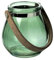 Teelichthalter aus Glas Belly 10,5cm. Teelichtglas Windlicht Kerzenhalter Kerzenglas Tischdeko für Zuhause (Grün)