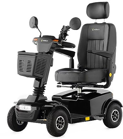 Veleco Jumpy: Mobility Vehicle with Speed knob and Swivel Captain seat (Black)