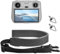 Wisebom Cordino da Collo per DJI RC/RC 2/DJI RC Pro/RC Plus Controller, Tracolla da collo in pelle PU per controller DJI,Cinturino Regolabile con Vite per DJI Mini 3/Mini 3 Pro (Grigio scuro)