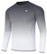 Huayuzh Rashguard UV Shirt Herren Langarmshirt Schwimm Tshirt Schnelltrocknend Atmungsaktiv Surfen Angeln Wandern Top Verlaufsfarbe Weiß L