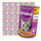Whiskas Adult 1+ Katzenfutter Nassfutter mit Huhn in Gelee, 24 Dosen (24 x 400g)