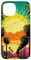 Hülle für iPhone 15 Palmen Sonne Retro Comic Art