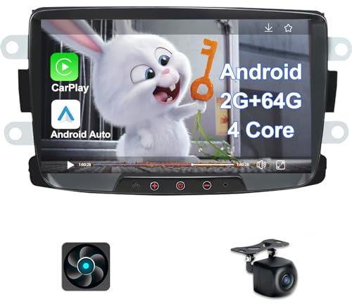 Kovanda Android Autoradio Mit 8 Zoll Touchscreen Bluetooth Car Radio für Renault Dacia Duster Sandero Dokker Logan Lodgy Captur Carplay DSP WiFi GPS 2+64GB