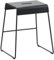 Zone Denmark A-Stool, Hocker aus Stahl, Kleiner Schemel/Trittschemel für Kinder und Erwachsene, Tritthocker, rutschfest, 39 x 30 x 27,5 cm, Schwarz