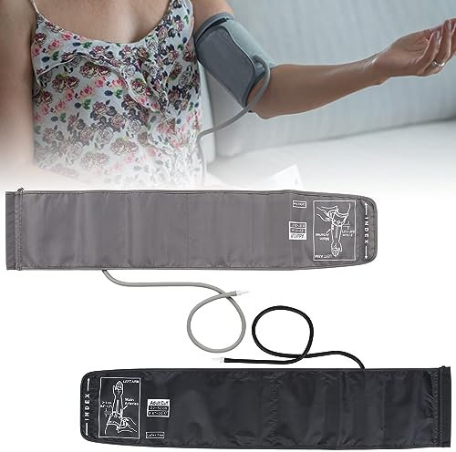 Manguito de presión arterial para la parte superior del brazo universal, manguito de presión arterial, manguito de velcro de 22 – 52 cm, manguito extragrande, manguito superior del brazo para adultos