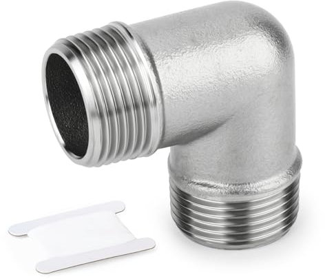 ERGAOBOY 304 acciaio inox filetto maschio a 90 gradi Raccordo per tubi 1 BSP filetto maschio,4-way cross clutch