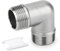 ERGAOBOY 304 acciaio inox filetto maschio a 90 gradi Raccordo per tubi 1 BSP filetto maschio,4-way cross clutch