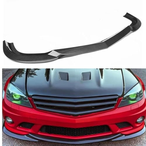 Auto Frontlippe Frontspoiler für Mercedes Benz W204 C63 AMG Berline 4 Portes Uniquement 2008 – 2011,Auto Frontstoßstange Splitter Lip Spoiler Lippensplitter