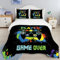 CINYE Gamepad Gamer Bettwäsche FüR Kinder Jungs Spieler Kinderbettwäsche 200x200 cm Jungen Mit 1 Kissenbezug 80×80 cm 3D Gedruckt Muster Mikrofaser Schwarz